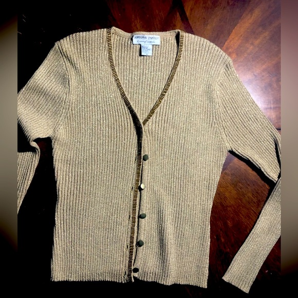 Vintage Adrianna Papell Ribbed Sweater - Picture 1 of 3